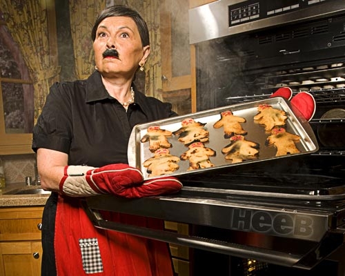 Roseanne Barr Dressed as Hitler Baking Cookies Heeb Magazine