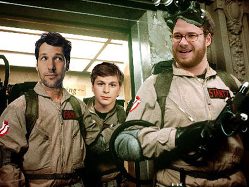 Ghostbusters 3 Harold Ramis Judd Apatow new cast michael cera paul rudd seth rogen