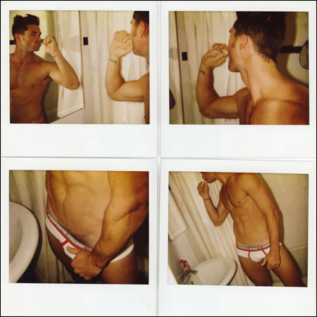 "Objectification (Kyle Just Waking Up, New York) - Detail View" Celebrity Polaroid by Jeremy Kost 