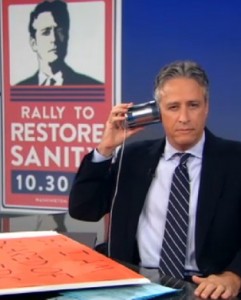 Jon Stewart on the Phone