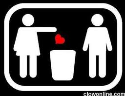 heart in trash