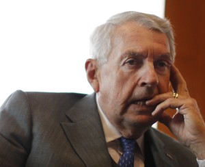 Brooklyn District Attorney Hynes speaks during an interview in his office at the Brooklyn Borough of New York