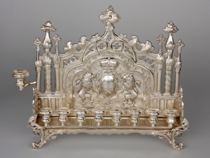 silver menorah 